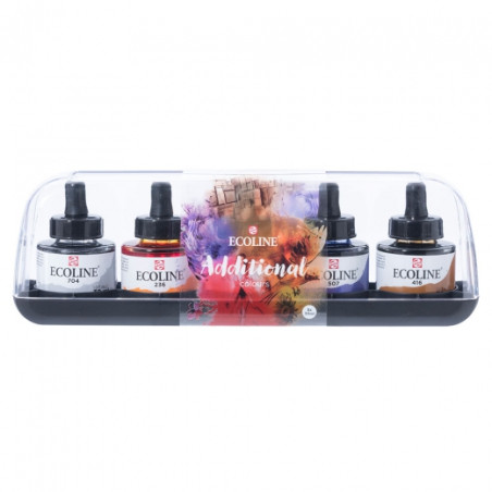 Talens ecoline additional colours faby akwarelowe 5x30ml - sklep plast