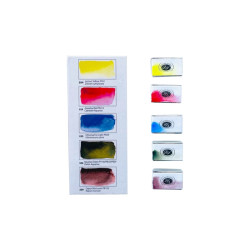 Szmal aquarius set of 5 watercolors in a cube