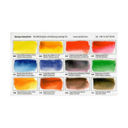 Szmal aquarius set of 12 watercolors in cubes Artur Przybysz