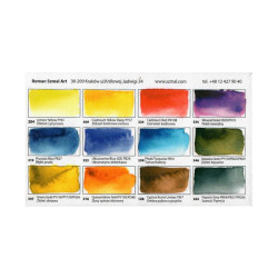 Szmal aquarius set of 12 watercolors in ankle Adam Papke