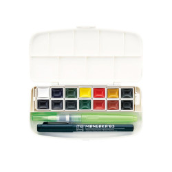 Kuretake zig transparent watercolor zestaw 14 akwareli - sklep plastyc