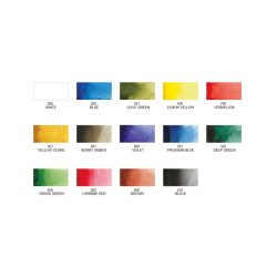 Kuretake zig transparent watercolor set of 14 watercolors
