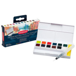 Derwent inktense paint pan set 2 tusze w półkostkach 12szt- sklep plas
