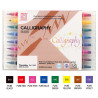 Kuretake zig calligraphy set of 8 calligraphy pens - szal art - sklep
