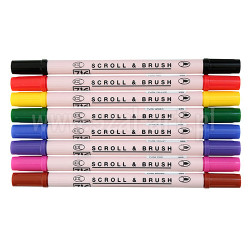Kuretake zig scroll & brush set of 8 calligraphy pens - szal art - skl