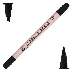 Kuretake zig scroll&brush zestaw 4 pisaków do kaligrafii - sklep plast