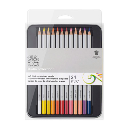 Winsor&Newton studio collection zestaw 24 kredek artystycznych - sklep