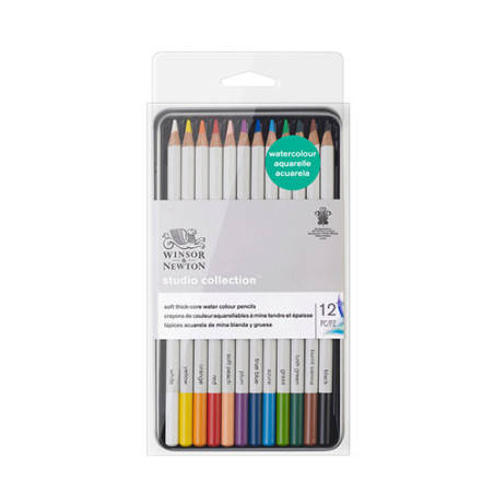 Winsor&Newton studio collection zestaw 12 kredek akwarelowych - sklep