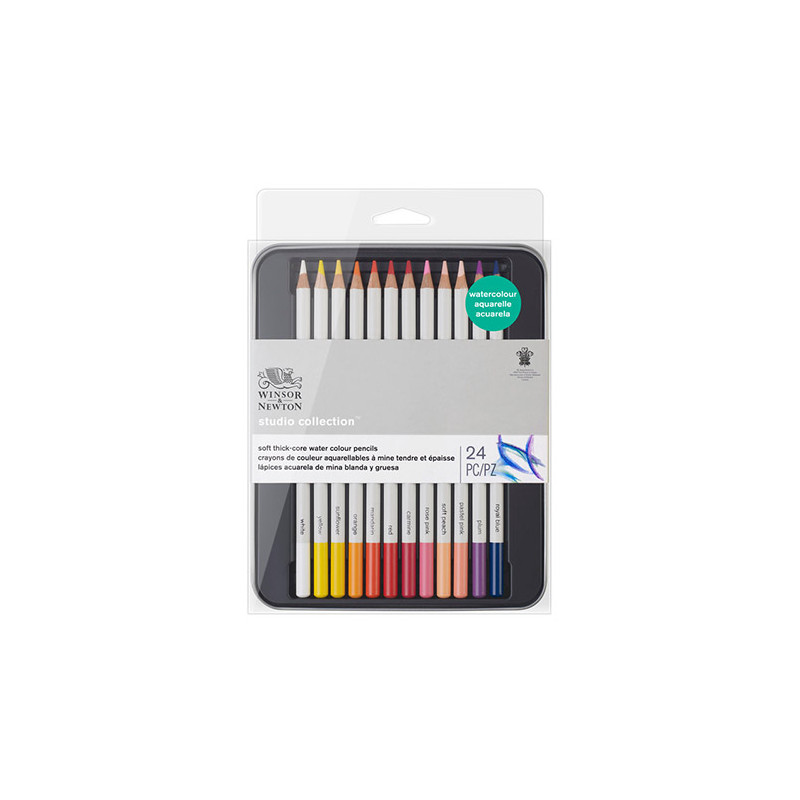 Winsor&Newton studio collection zestaw 24 kredek akwarelowych - sklep