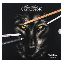 Cretacolor wolf box drawing set