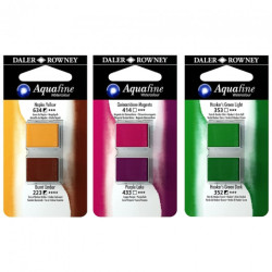 Daler Rowney aquafine watercolor 2 watercolors on blister