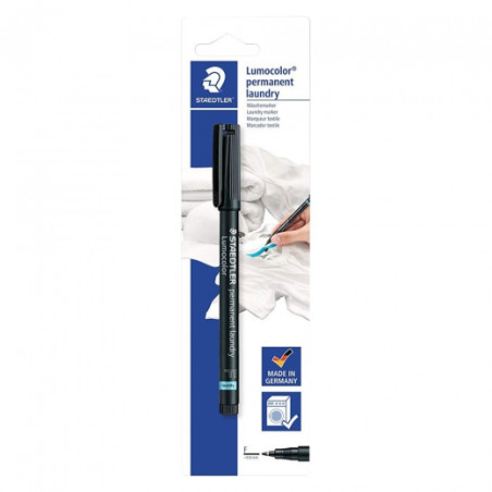 Staedtler lumocolor permanent laundry F - 0.6mm czarny - sklep plastyc