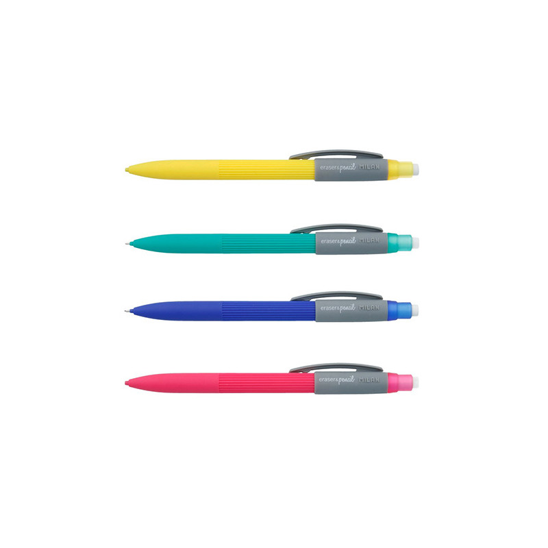 Milan mechanical pencil with eraser PL1 touch HB 0.7