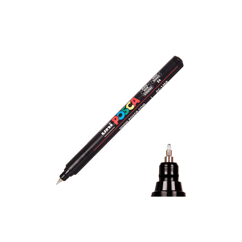 Posca Uni 0.7mm marker pen with poster paint