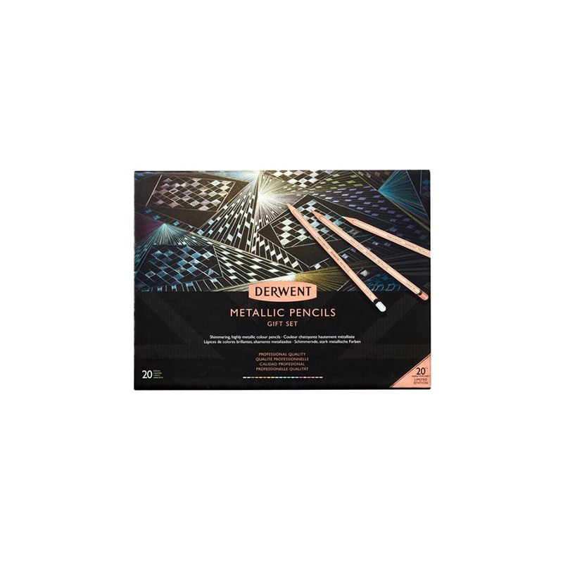 Derwent metallic gift set set of 20 metallic pencils - szal art - skle