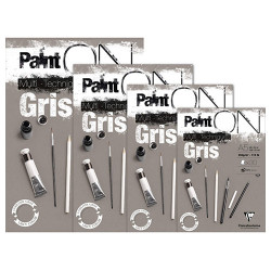 Blok Clairefontaine paint on gris 250g 30 arkuszy - sklep plastyczny -