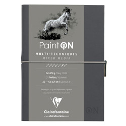 Blok Clairefontaine paint on mixed media 250g 32ark grey - sklep plast