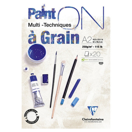 Blok Clairefontaine paint on a grain 250g 20 ark