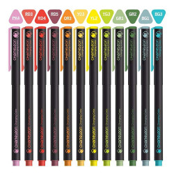 Chameleon fineliner bold zestaw 24 tonalnych cienkopisów - sklep plast