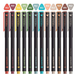 Chameleon fineliner designer zestaw 12 tonalnych cienkopisów - sklep p