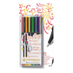Chameleon fineliner primary zestaw 6 tonalnych cienkopisów - sklep pla