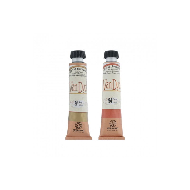 Ferrario van dyck oil paint metallic 20 ml