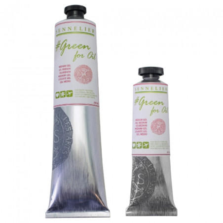 Sennelier green for oil gel medium