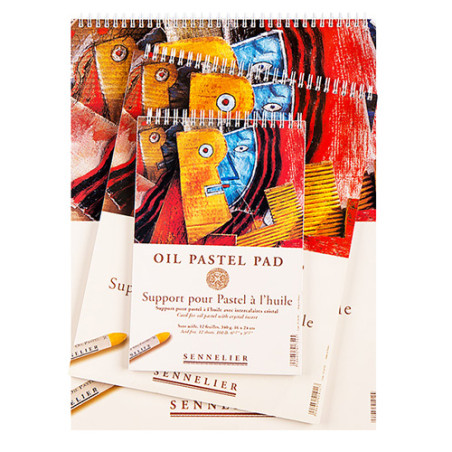 Block Sennelier oil pastel pad 340g 12ark spiral