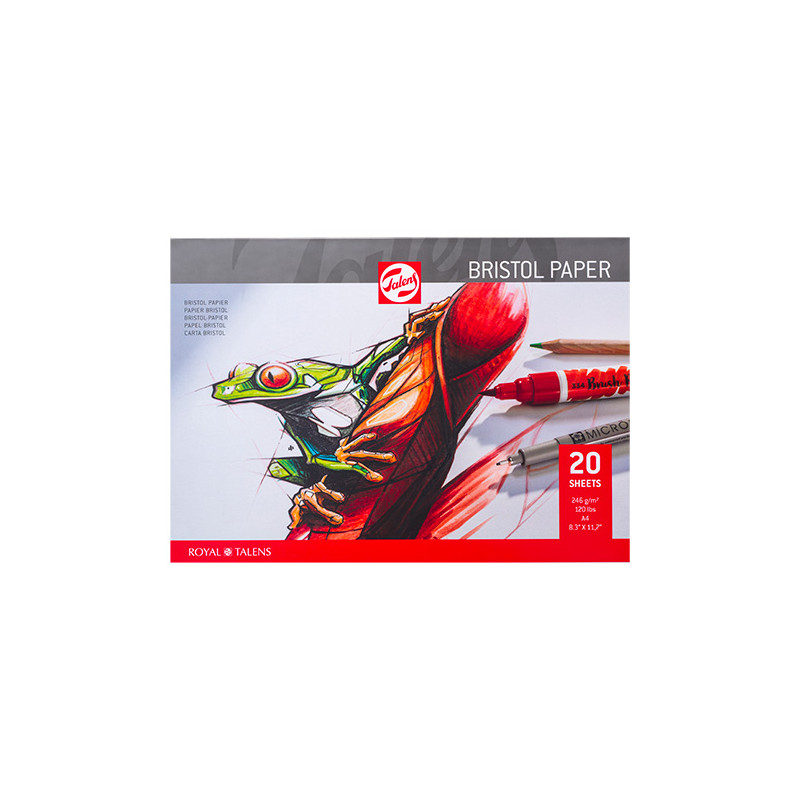 Blok Talens bristol paper bristol w bloku 246g 20ark - sklep plastyczn