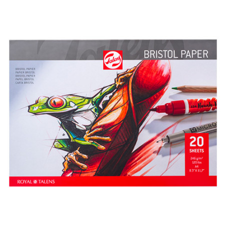 Blok Talens bristol paper bristol w bloku 246g 20ark - sklep plastyczn