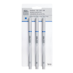 Winsor&Newton fineliner set of 3 fineliners - indigo blue