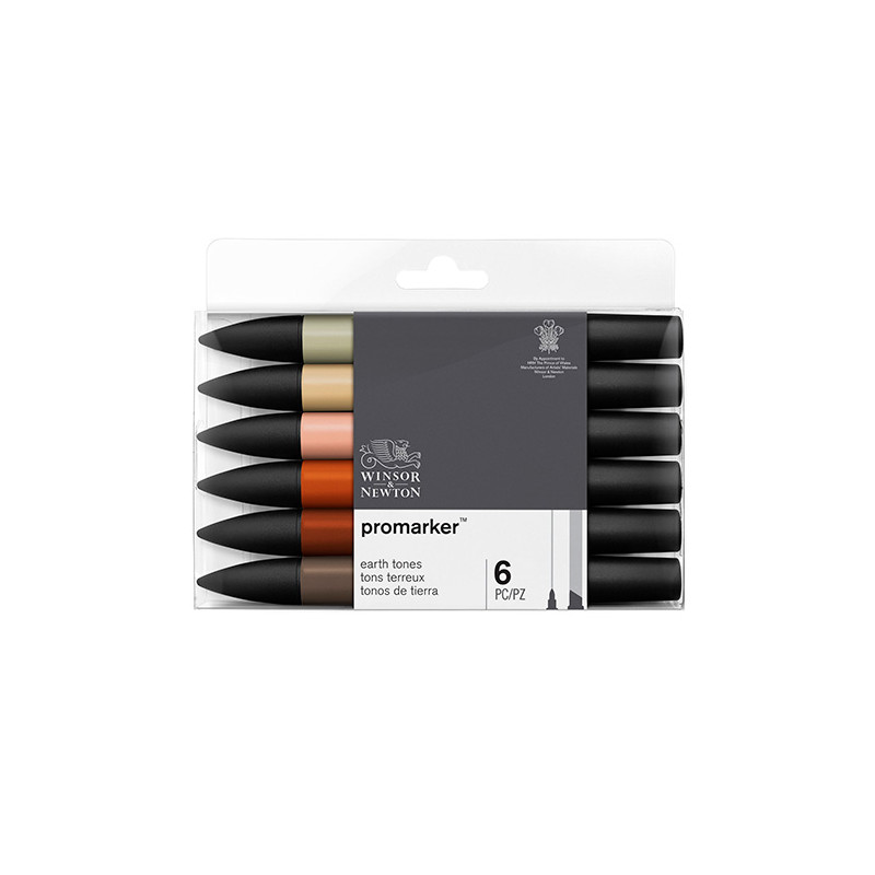 Winsor&Newton promarker earth tones set of 6 colors