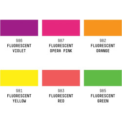 Liquitex acrylic gouache zestaw gwaszy fluorescencyjnych akryl 6x59ml