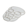 Renesans porcelain palette 12x15,5cm skull