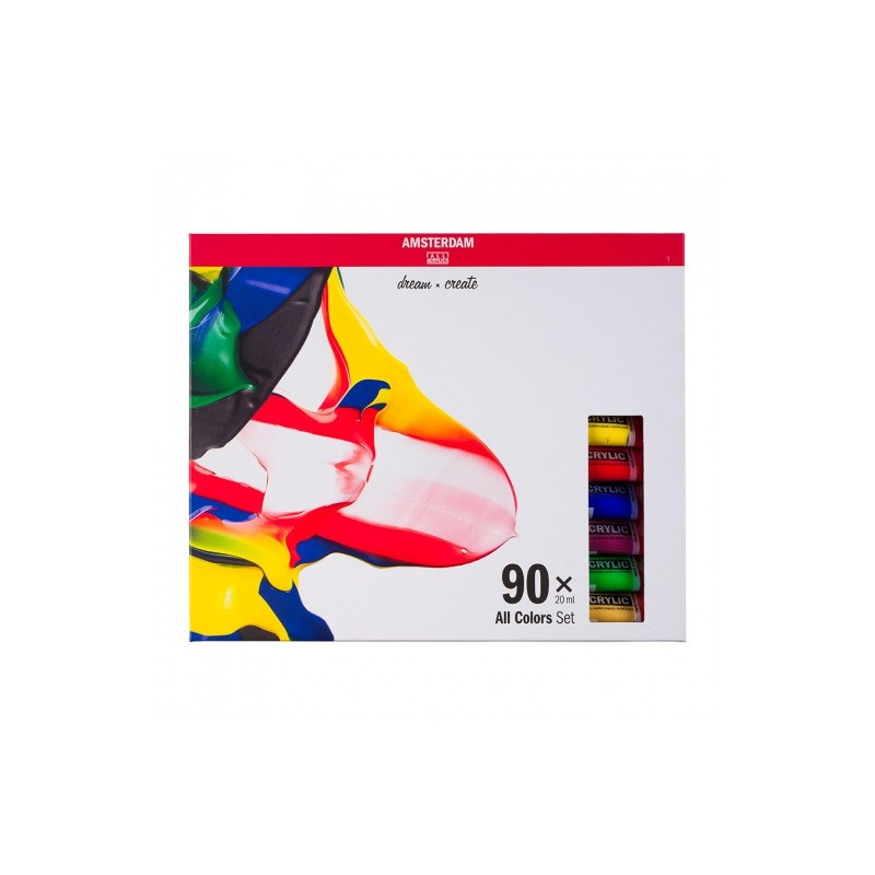 Talens AMSTERDAM all colors acrylic paints set 90x20ml