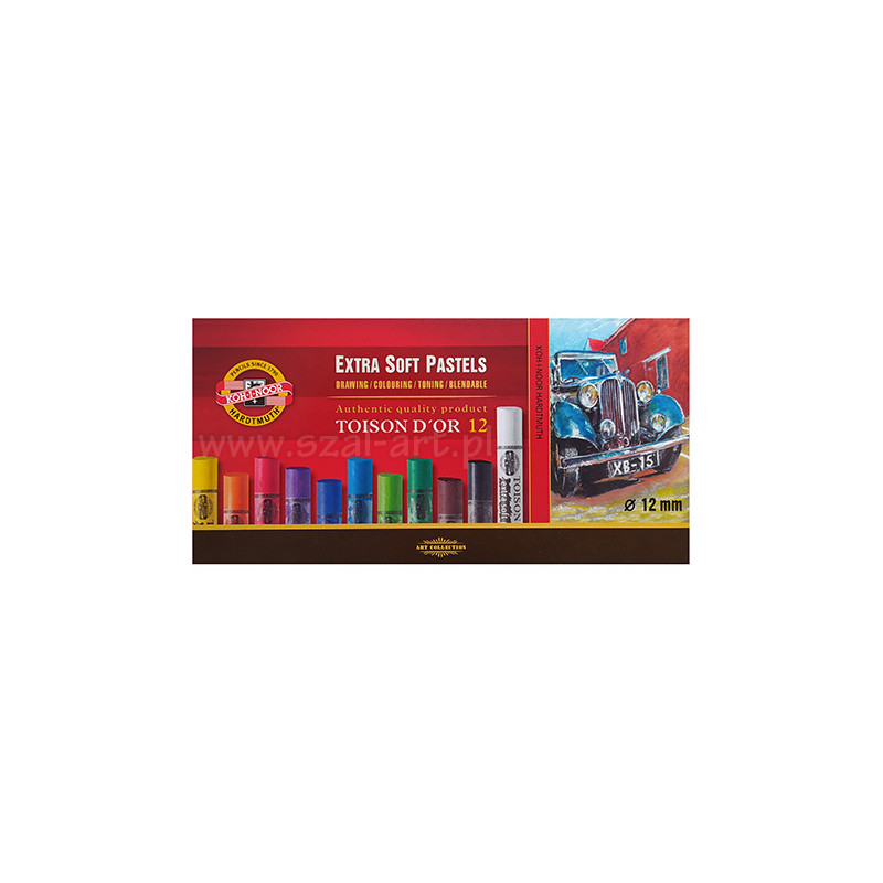 Koh-i-noor toison d'or extra soft 12 pasteli suchych karton opak - skl