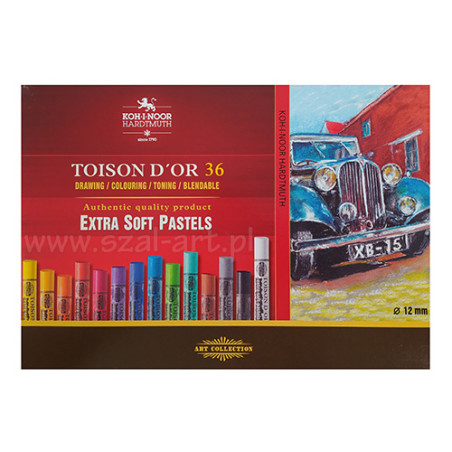Koh-i-noor toison d'or extra soft 36 pasteli suchych karton opak - skl