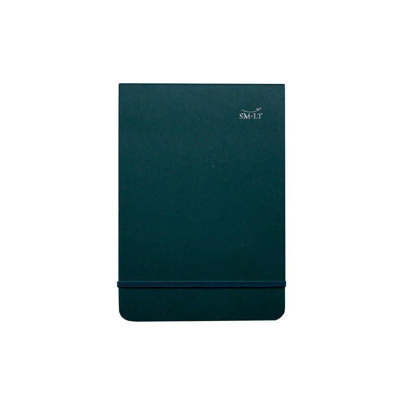 SM-LT block with dark green cover and elastic band 14.8x21cm 80g 70 sh