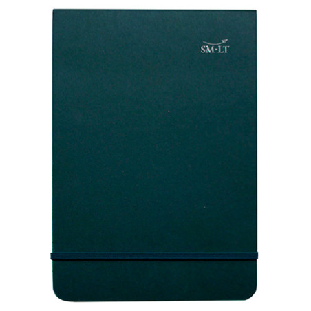SM-LT block with dark green cover and elastic band 14.8x21cm 80g 70 sh