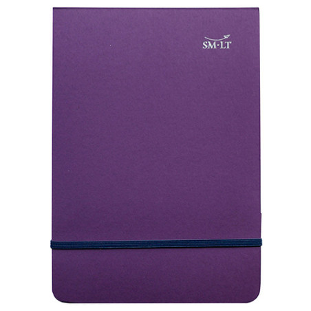SM-LT block with purple cover and elastic band 14.8x21cm 80g 70 sheets