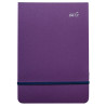 SM-LT block with purple cover and elastic band 14.8x21cm 80g 70 sheets