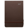 SM-LT block with brown cover and elastic band 14.8x21cm 80g 70 sheets