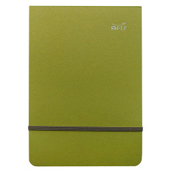 SM-LT block with olive cover and elastic band 14.8x21cm 80g 70 sheets