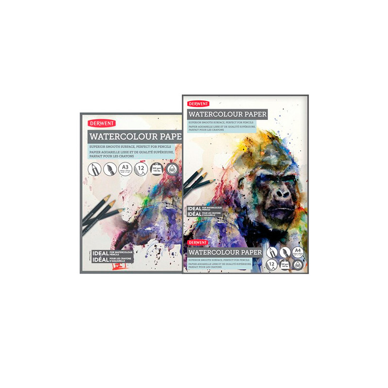 Blok Derwent watercolour paper blok akwarelowy 300g 12ark - sklep plas