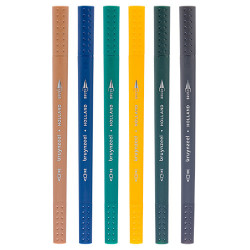 Bruynzeel fineliners brush pen new york set of 6 pieces