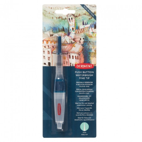 Derwent waterbrush push button fine tip 2mm pusty - sklep plastyczny -