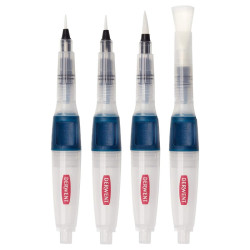 Derwent waterbrush push button set of 4 pieces