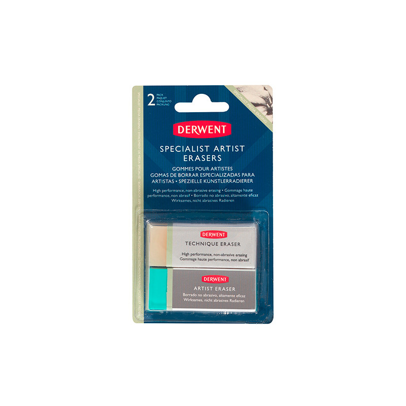Derwent specialist artists gumki do mazania na blistrze 2szt - sklep p