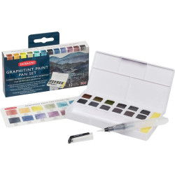 Derwent graphitint paint pan set of 12 cubes watercolors