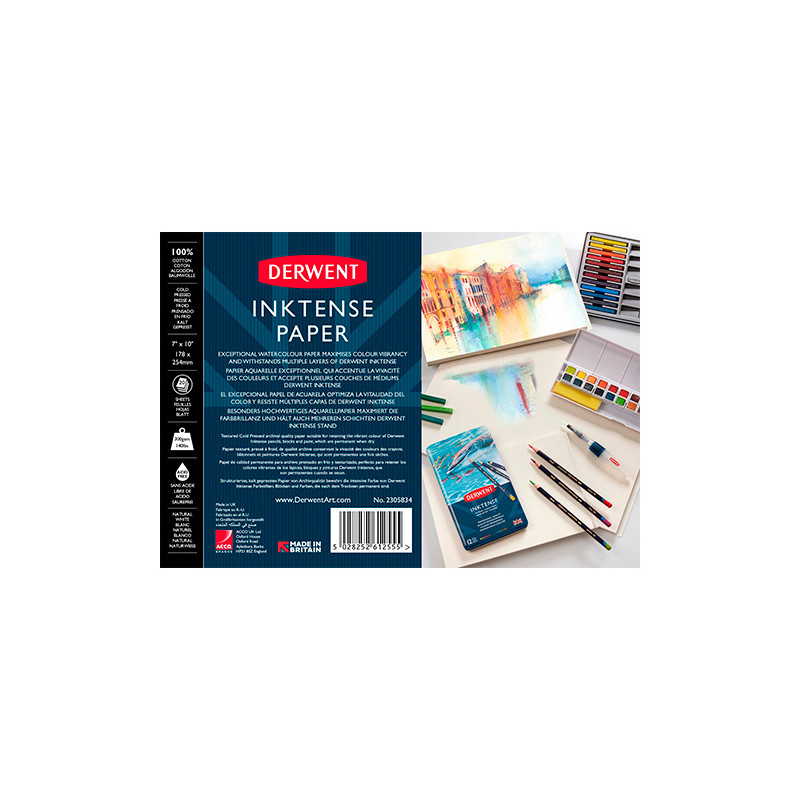 Blok Derwent inktense blok akwarelowy 17,8x25,4cm 300g 20ark - sklep p